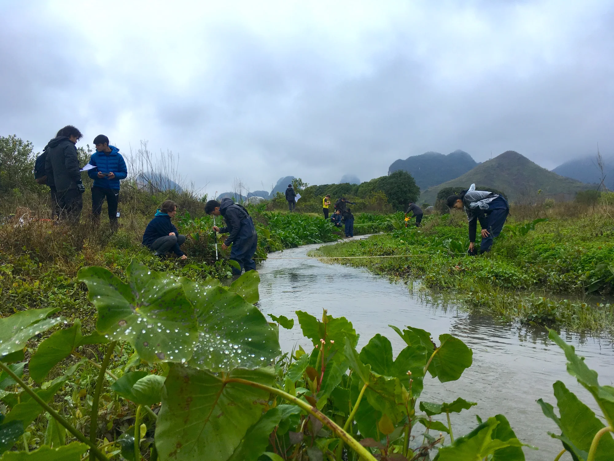 River studies, Yangshuo, education outside