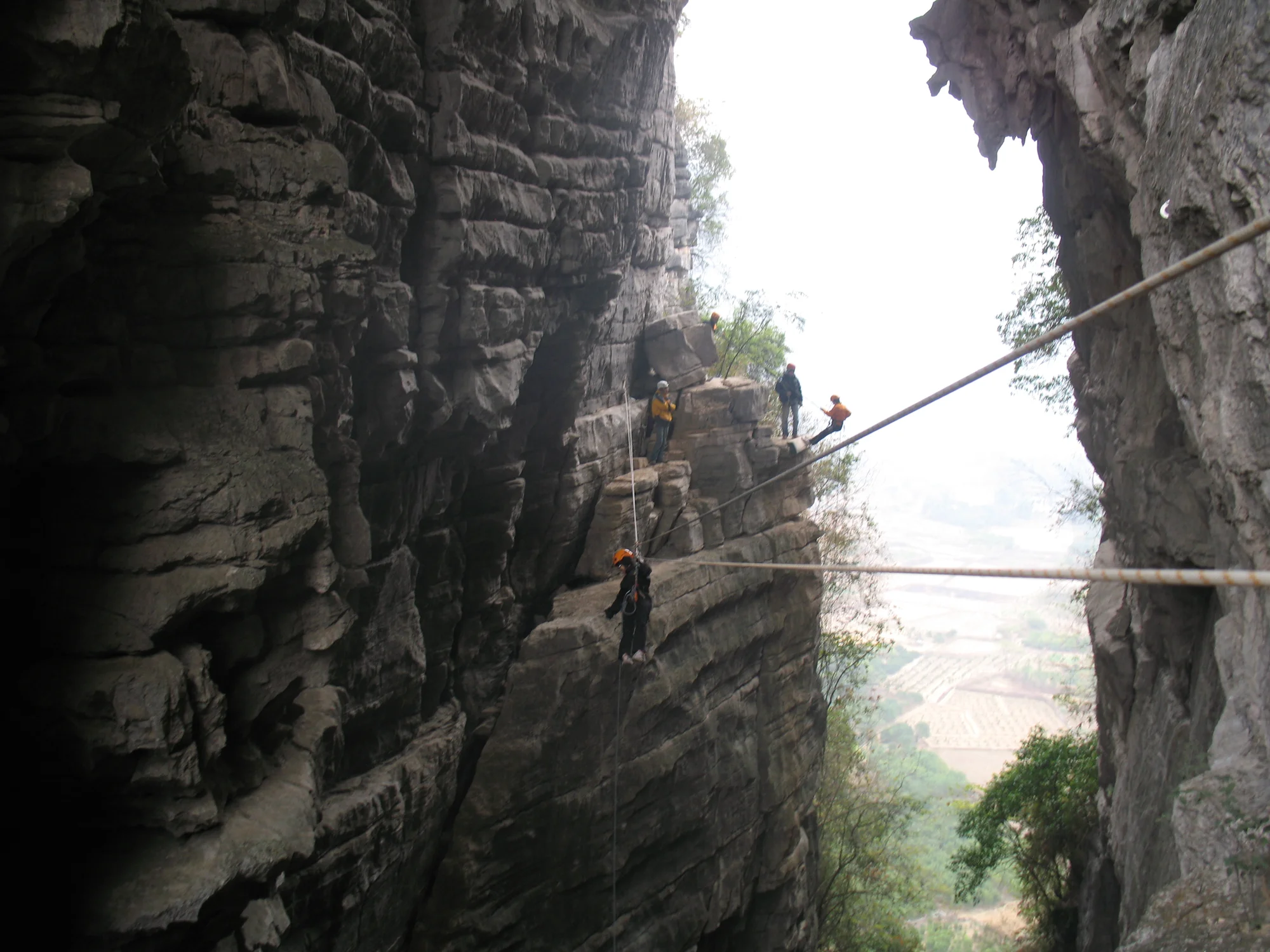Yangshuo, treasure cave, Tyrollean traverse, Karsts, China