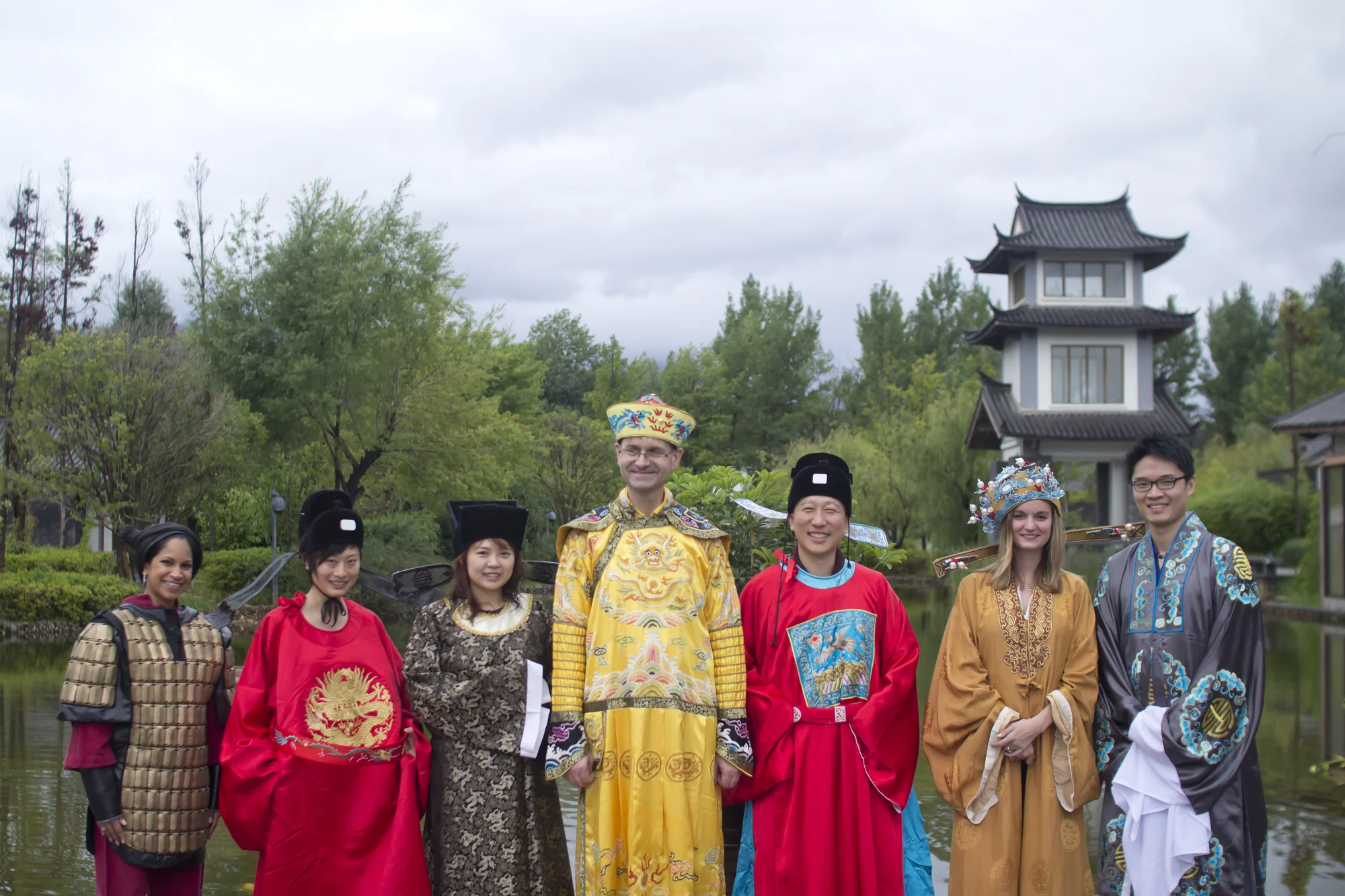 Qing Dynasty corporate event in Lijiang China