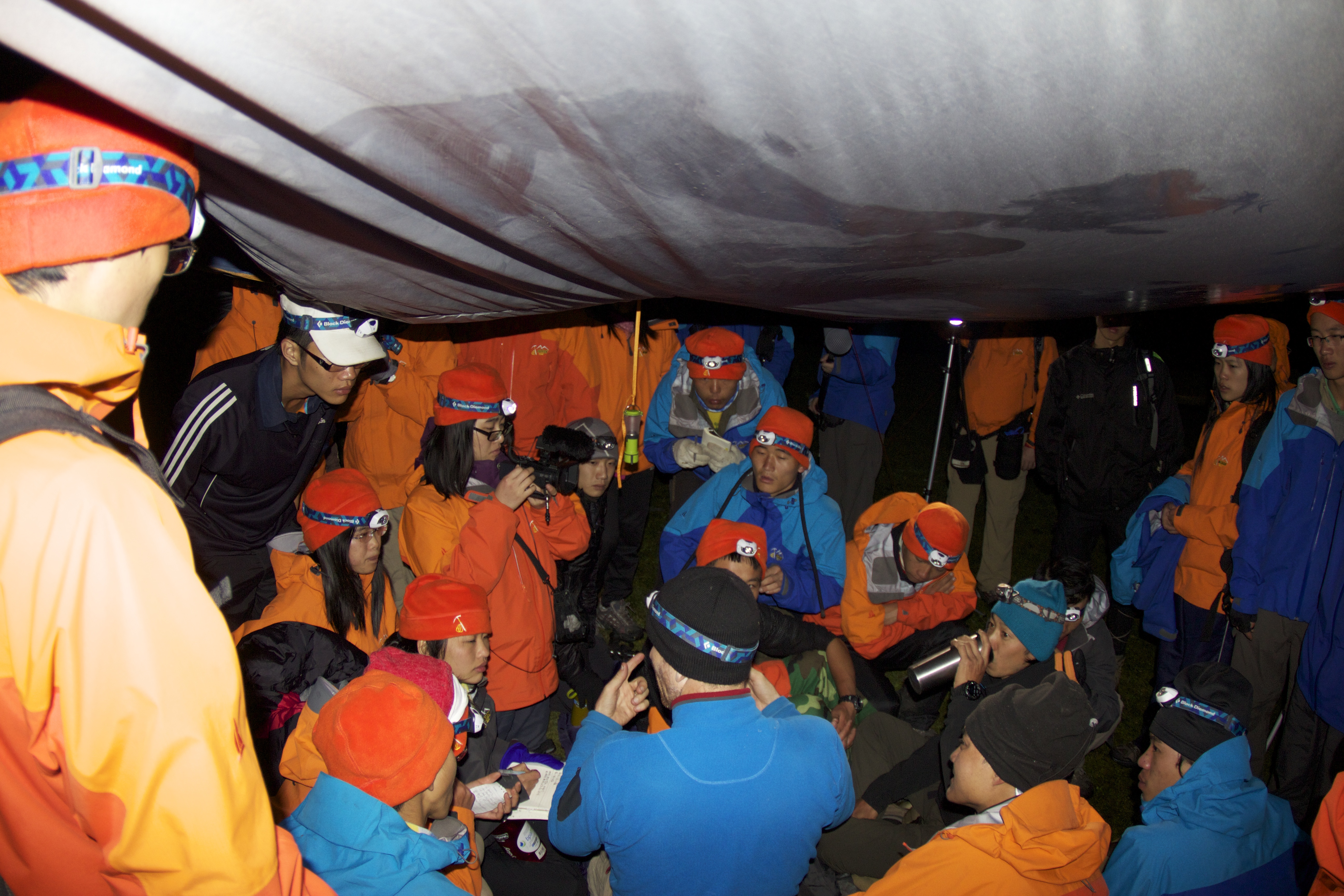 Night time search and rescue training, Niru, 4000m