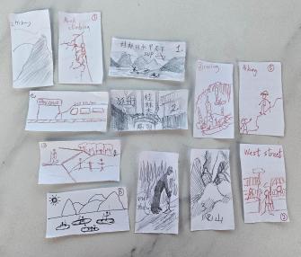 Students' trip drawings