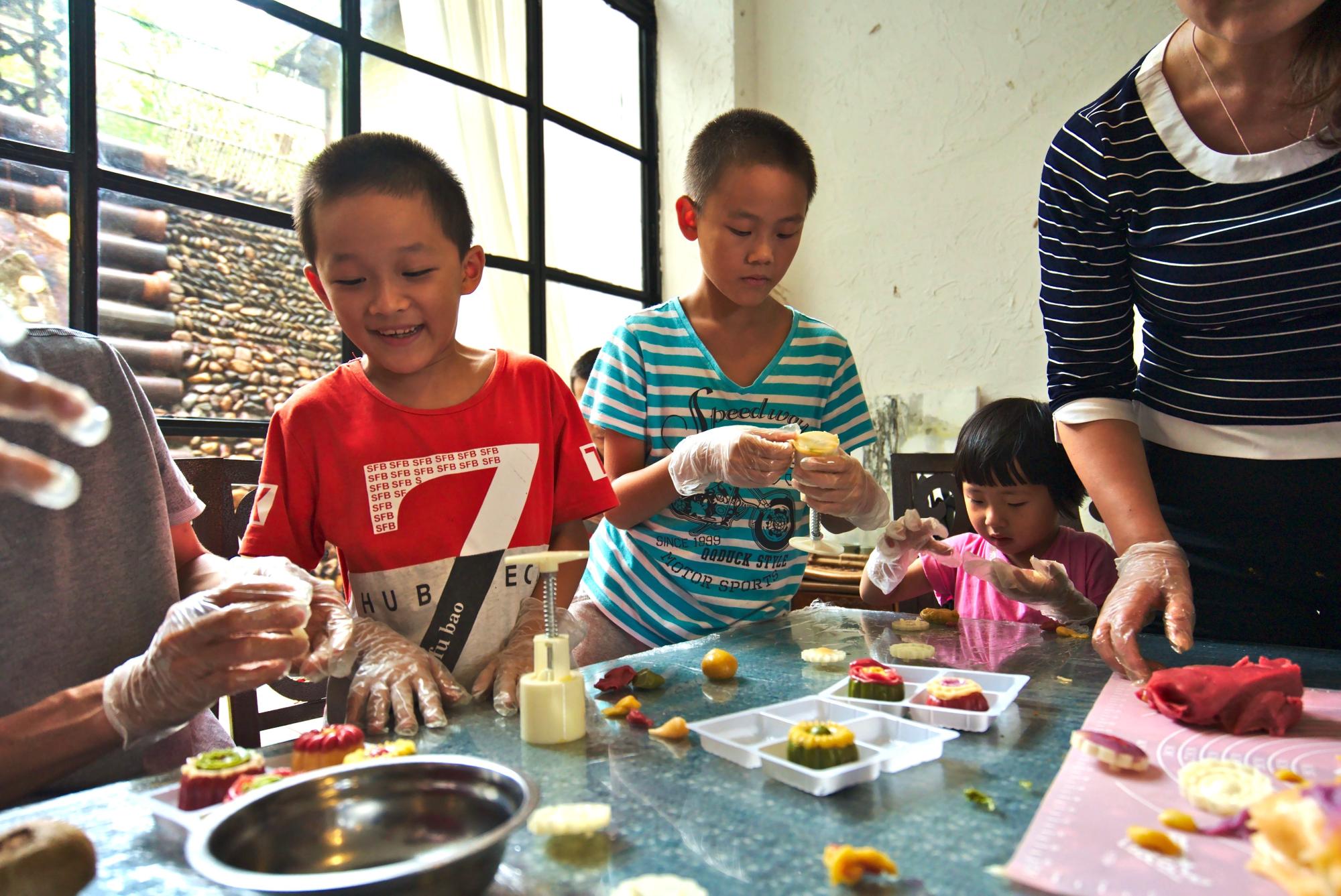 Making moon cakes