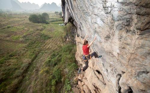 Eben, on China Climbing at White Mountain, Yangshuo, China