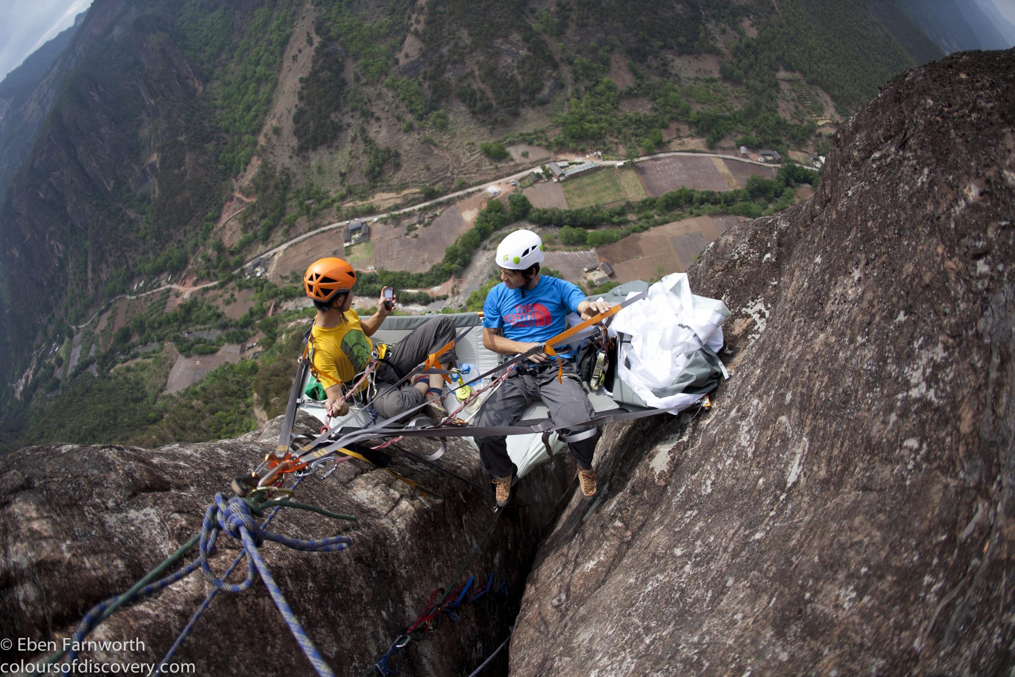 Porter ledge setup and photoshoot in Liming, China