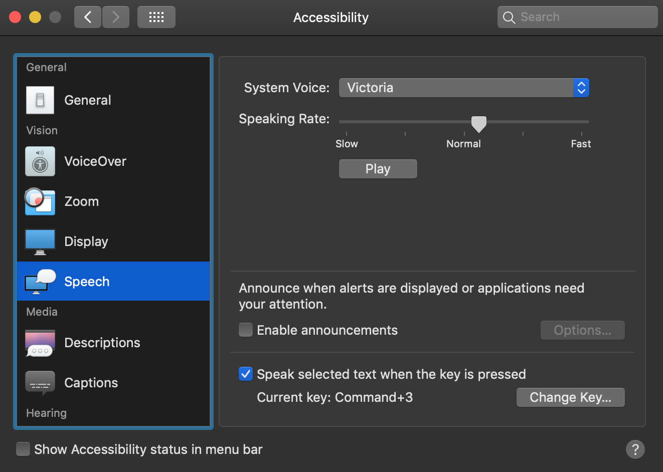 Mac TTS setup screen shot
