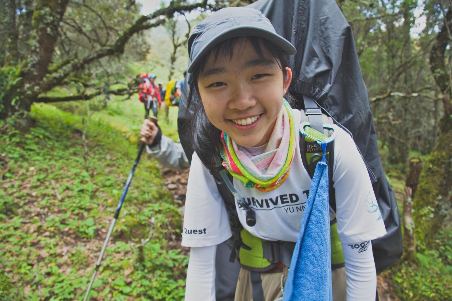 Trekking, Yunnan, Zen Quest, student, forrest
