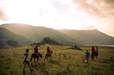 Horse riding at Wenhai, Yunnan, china